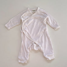 Load image into Gallery viewer, Nature Baby Organic Kimono Style All-In-One White (newborn)
