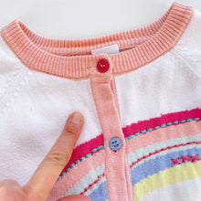 Load image into Gallery viewer, Teeny Weeny Cardigan Rainbow (12-18m)

