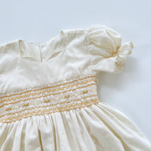 Load image into Gallery viewer, Gorgeous Handmade Smocked Dress Buttery Yellow (2-3y)
