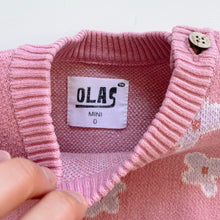 Load image into Gallery viewer, Olas Mini Knit Romper Pink Floral (6-12m)
