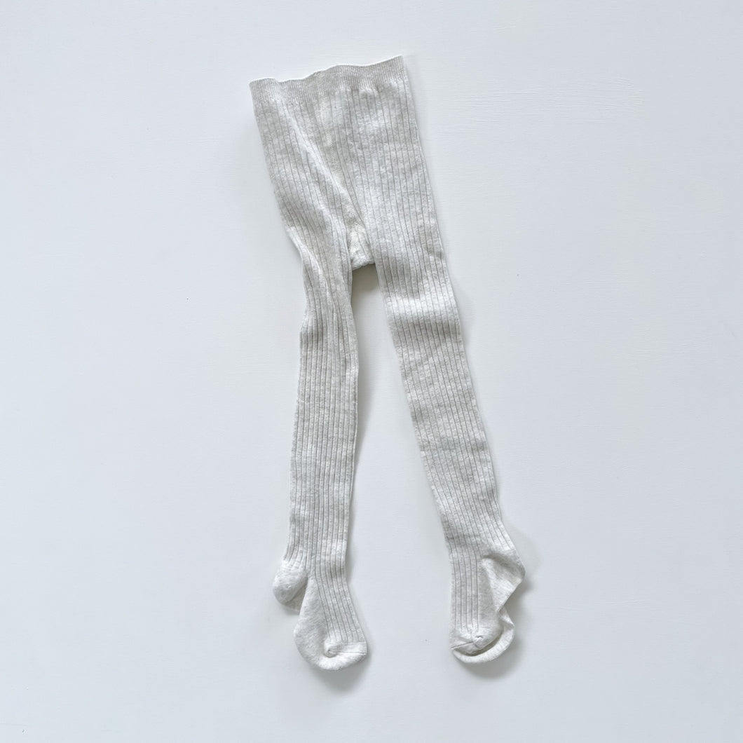 Jamie Kay Rib Tights Oatmeal Marle NEW (2-4y)
