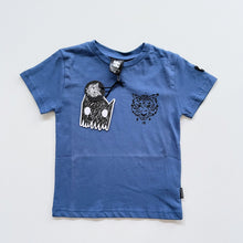 Load image into Gallery viewer, Band of Boys Tiger Tee Blue NEW (2y)
