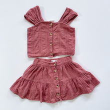 Load image into Gallery viewer, Cotton On Top + Skirt Bundle Berry (5y)
