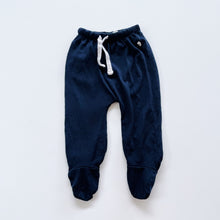 Load image into Gallery viewer, Nature Baby Merino Footed Pants Navy *small flaw (6-12m)
