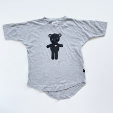 Load image into Gallery viewer, HUX T-Shirt Dress Grey Bear (4y)
