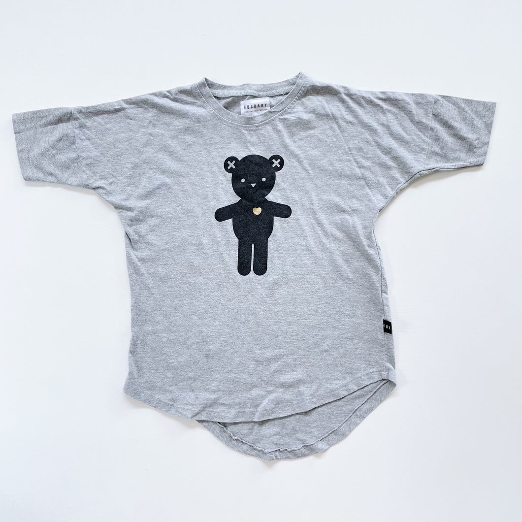 HUX T-Shirt Dress Grey Bear (4y)