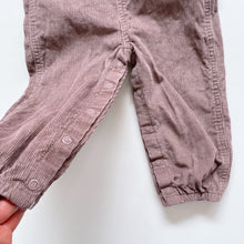 Load image into Gallery viewer, Carter's Cord Overalls Brown Teddy Pocket (18m)
