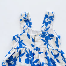 Load image into Gallery viewer, Zara Cotton Muslin Dress Blue Floral (7y)

