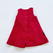 Load image into Gallery viewer, Vintage Run Scotty Run Dress Red (6-12m)
