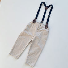 Load image into Gallery viewer, Dressy Suspender Pants Beige (2y)
