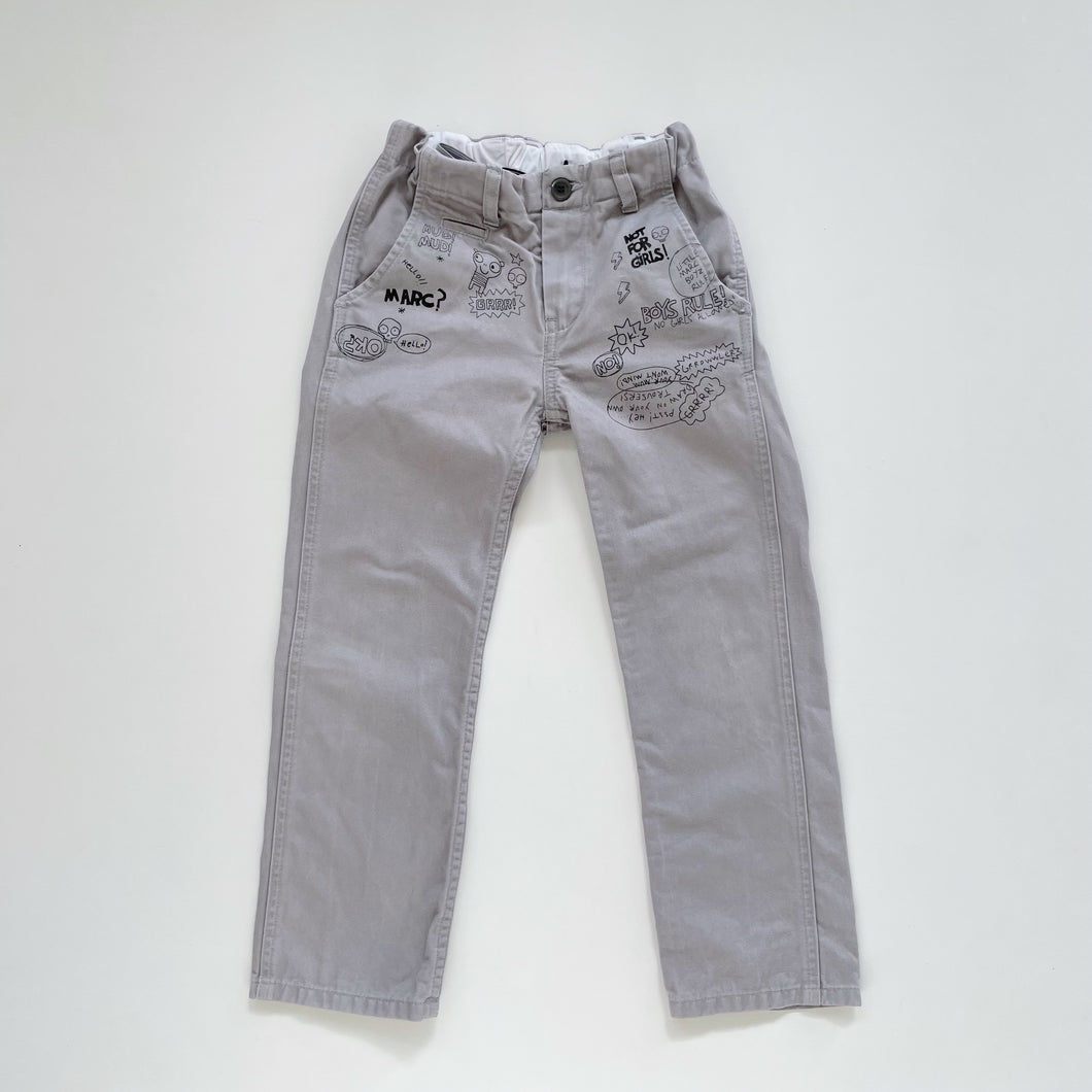 Little Marc Jacobs Illustrated Chinos Grey (6y)