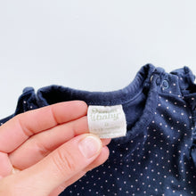 Load image into Gallery viewer, Nature Baby Organic Set Navy/Dotted (6-12m)
