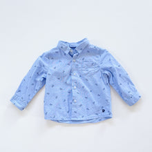 Load image into Gallery viewer, Zara Shirt Blue Paper Planes (3-6m)
