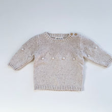 Load image into Gallery viewer, Wilson + Frenchy Cotton/Bamboo/Wool Jumper Oatmeal (0-3m)

