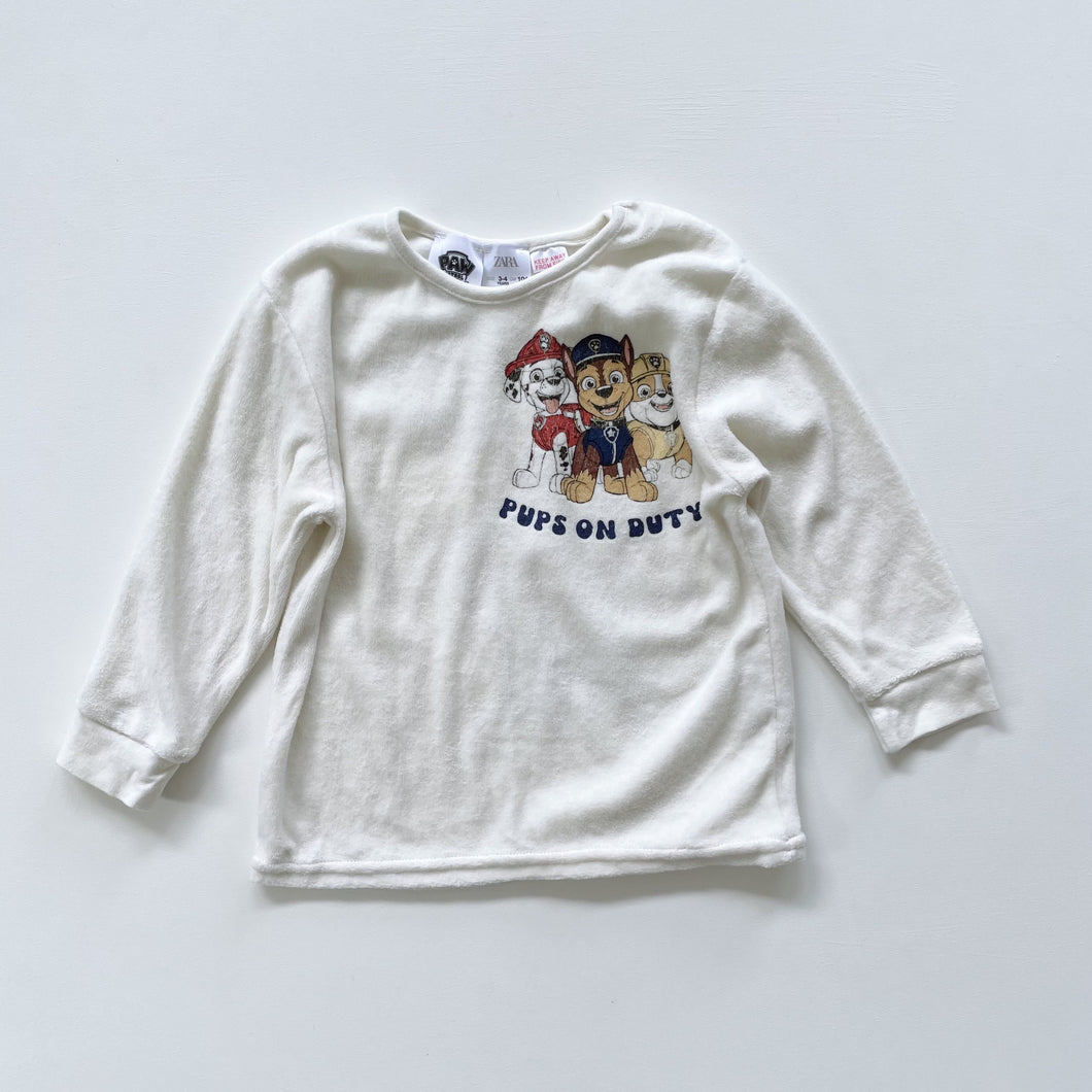 Zara Paw Patrol Lightweight Jumper Cream (3-4y)