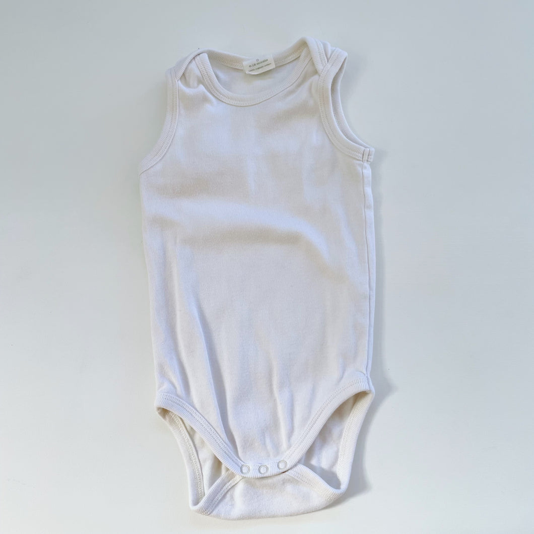Nature Baby Organic Singlet Bodysuit Cream (6-12m)