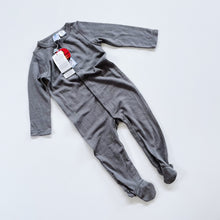 Load image into Gallery viewer, Teeny Weeny Merino Onesie Grey NEW (12-18m)

