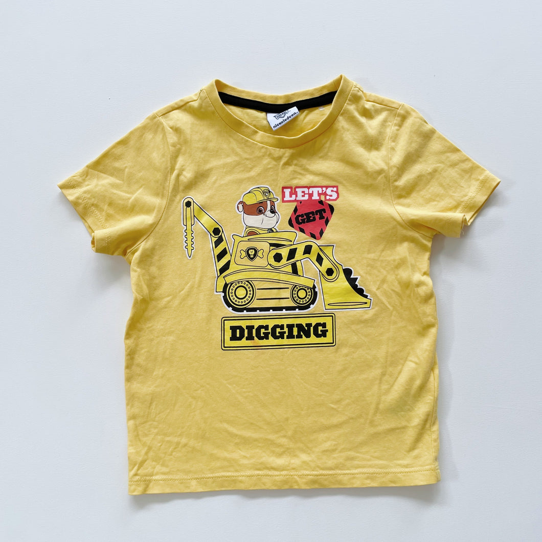 Paw Patrol Rubble Tee Yellow (4y)