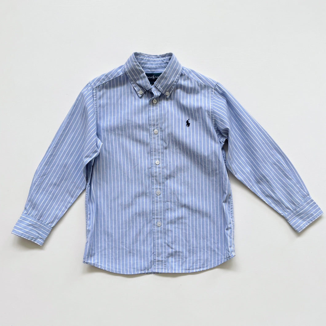 Ralph Lauren Shirt Classic Blue Stripe (5y)