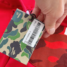 Load image into Gallery viewer, BAPE Trackies Red Camo Pocket NEW (9-10y)
