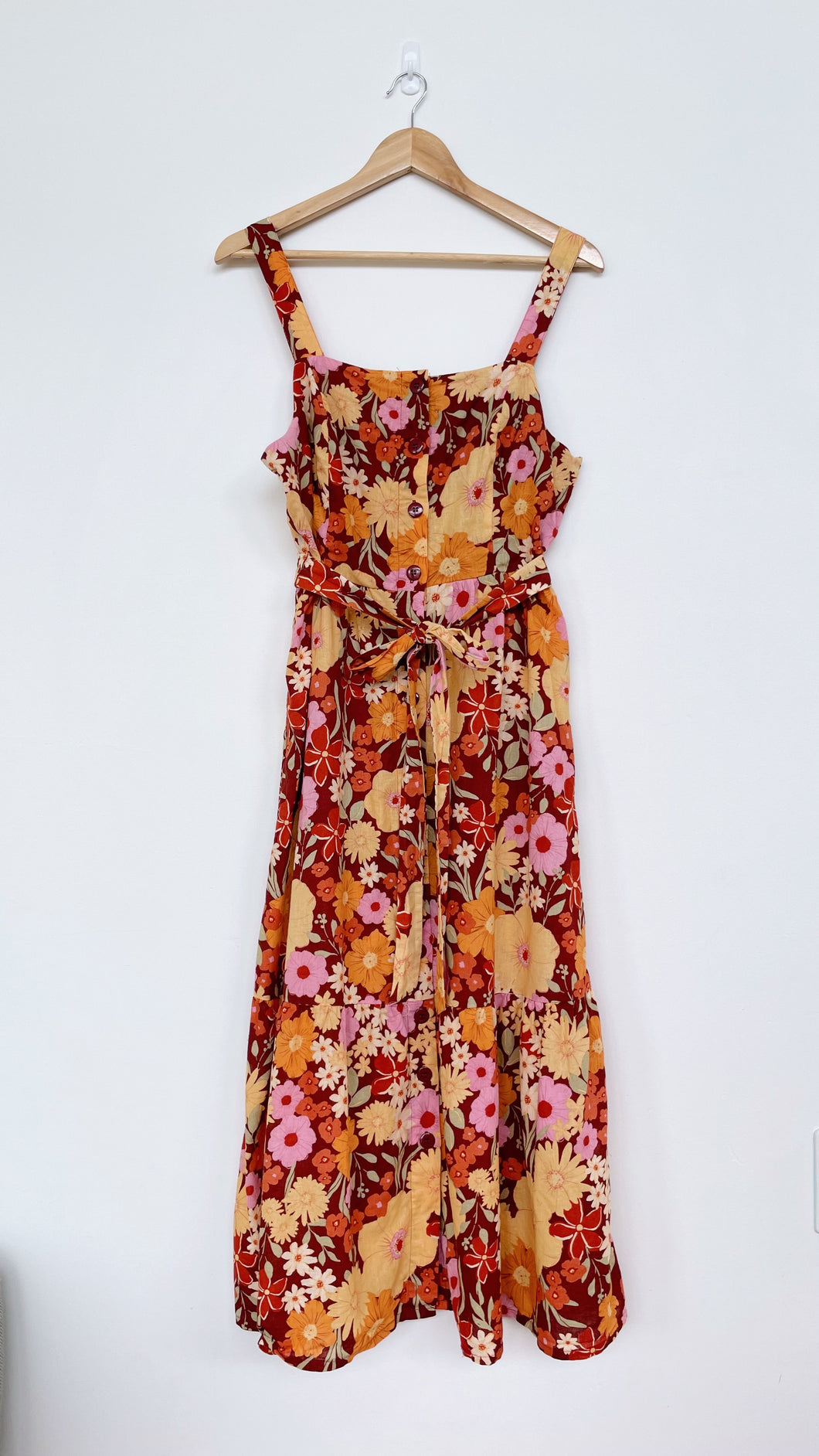 Princess Highway Linen/Cotton Floral Maxi Dress (16)