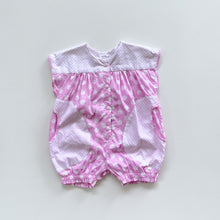 Load image into Gallery viewer, NZ Made Romper Pink Polkadots (12m)

