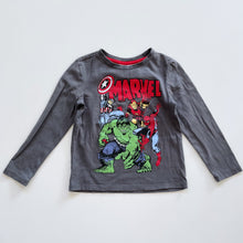 Load image into Gallery viewer, Marvel L/S Top Dark Grey (3y)
