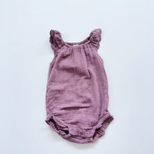 Load image into Gallery viewer, Jamie Kay Organic Muslin Romper Purple (3y)
