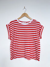 Load image into Gallery viewer, Zest Organic Cotton T-Shirt Red Stripes (M)
