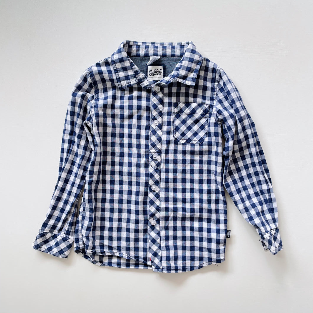 OshKosh Blue Gingham Shirt (6-7y)