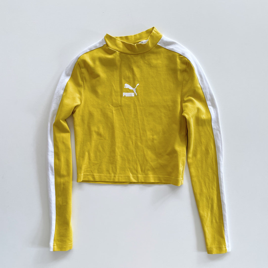 Puma Exercise L/S Tee Yello/White (8-9y)