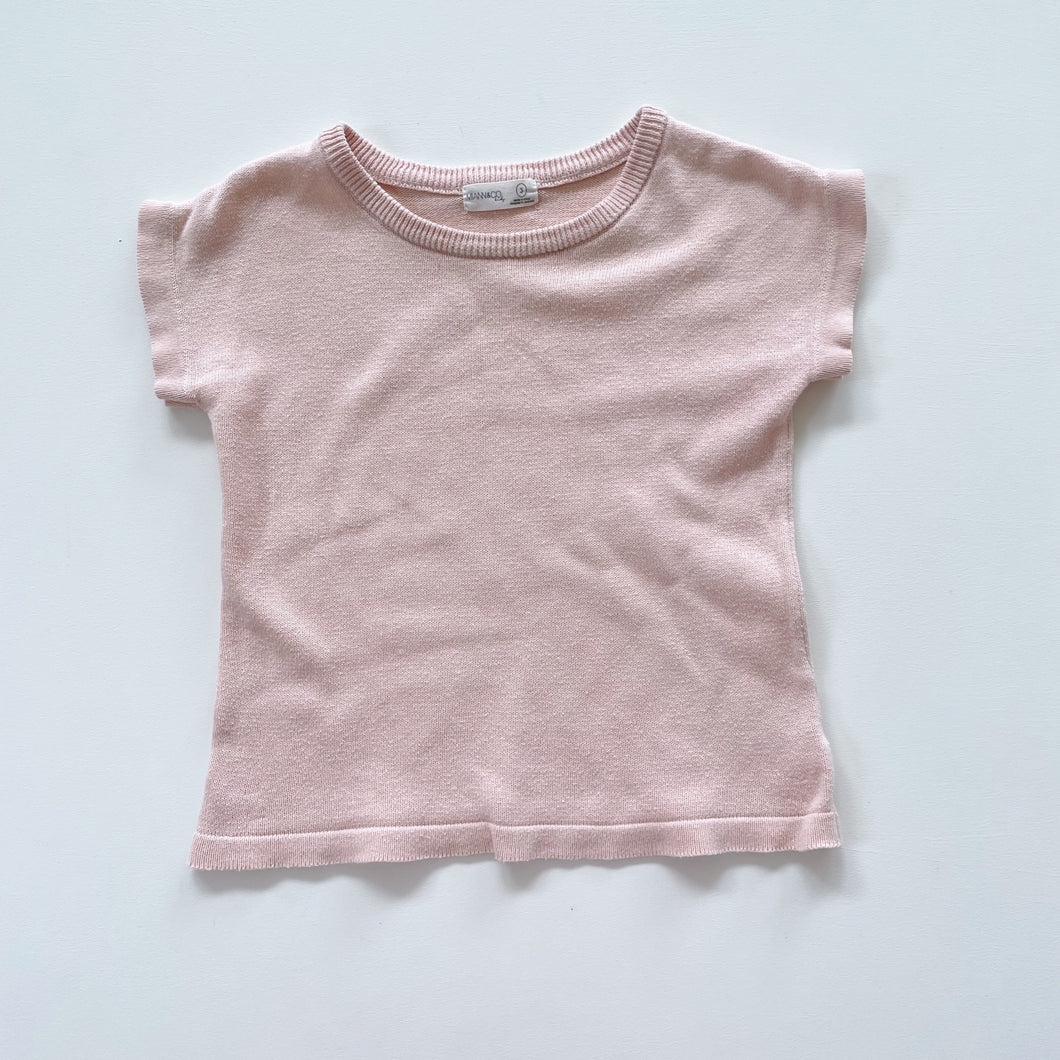 Miann & Co Knit Tee Blush (3y)