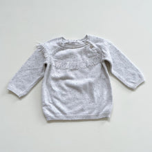 Load image into Gallery viewer, Wilson + Frenchy Cotton/Bamboo/Wool Jumper Grey Speckled (12-18m)
