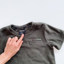 Load image into Gallery viewer, Back Country Green Fleece T-Shirt *tagged bigger (4y)
