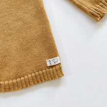 Load image into Gallery viewer, Nature Baby Merino Knit Cardigan + Beanie Mustard (2y)
