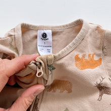 Load image into Gallery viewer, Dymples Footed All-In-One Woodland Animals (12-18m)
