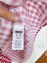 Load image into Gallery viewer, ASOS Red Gingham Frill 100% Cotton Dress (UK20/US16/EU48)
