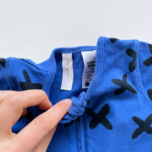 Load image into Gallery viewer, Dymples All-In-One Blue Crosses (12-18m)
