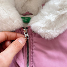 Load image into Gallery viewer, United Colors of Benetton Winter Jacket Pink Faux Fur (12-18m)
