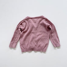 Load image into Gallery viewer, Nature Baby Organic Cardigan Berry/Blush (3-6m)

