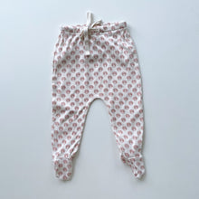 Load image into Gallery viewer, Nature Baby Organic Footed Pants Red Shells (0-3m)
