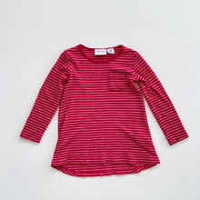 Load image into Gallery viewer, North South Merino L/S Top Red Stripes *Kindy (4y)

