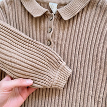Load image into Gallery viewer, Illoura The Label Organic Cotton L/S Knit Romper Tan (3y)
