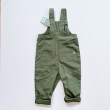 Load image into Gallery viewer, Nature Baby Organic Overalls Forest Green NEW (3y)
