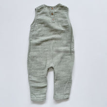 Load image into Gallery viewer, Jamie Kay Organic Muslin Overalls Sage Green (3y)
