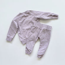 Load image into Gallery viewer, Jamie Kay Organic Chloe Sweater + Pants Purple Floral (6-12m)
