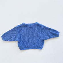 Load image into Gallery viewer, Grown Organic Cotton Knit Jumper Blue (3-6m)
