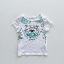 Load image into Gallery viewer, KENZO T-Shirt White Logo/ Leaves (1y)
