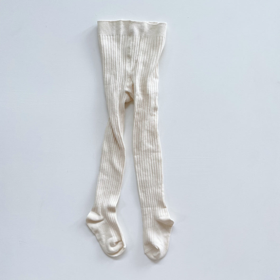 Jamie Kay Ribbed Tights Cream NWOT (2-4y)