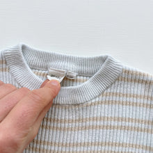 Load image into Gallery viewer, Maki Knit Romper Beige/Stripe (6-12m)
